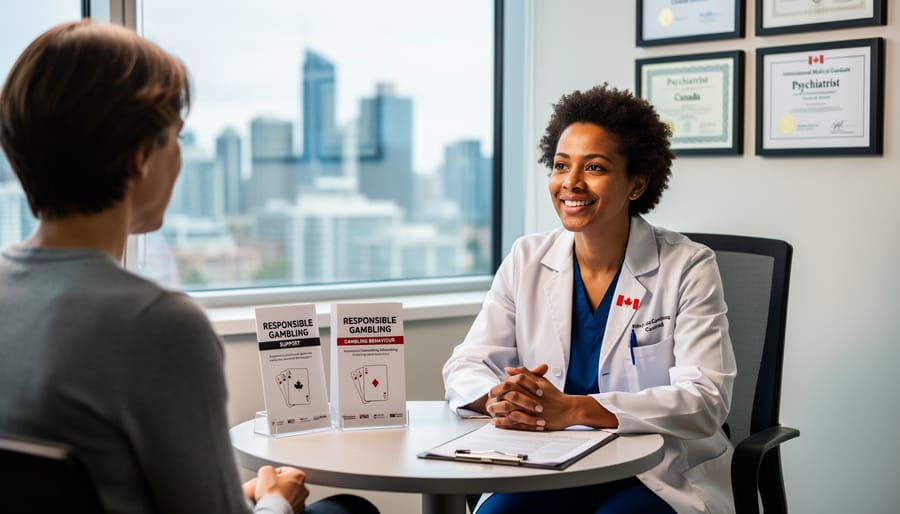 Confident female doctor of South Asian descent standing in hospital corridor
