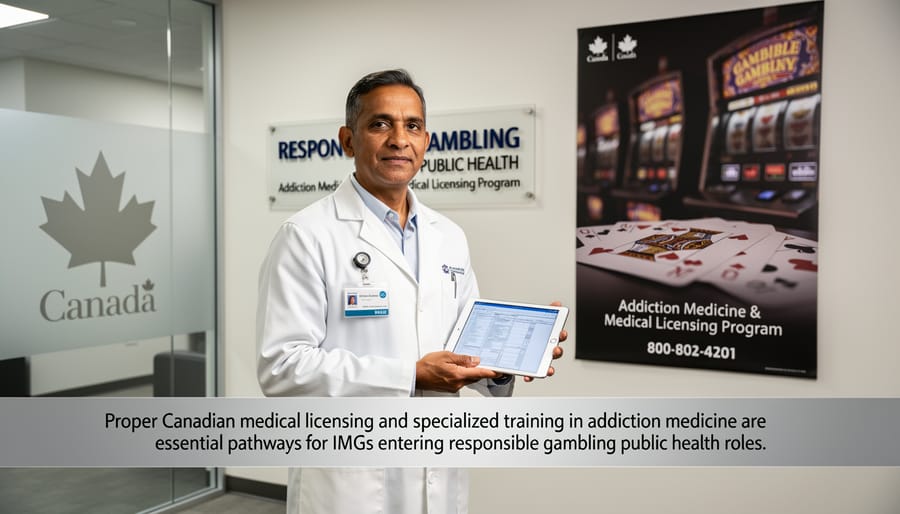 Medical certification documents and stethoscope representing Canadian medical licensing requirements